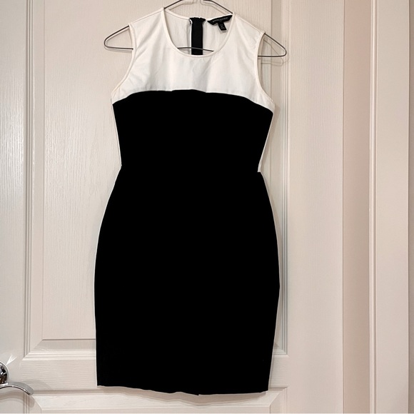 Banana Republic Black and White Colour Block Dress - Picture 1 of 6
